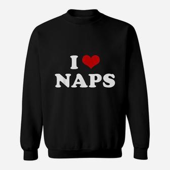 I Heart Naps I Love Napping Lazy Sleeping Sweatshirt - Seseable