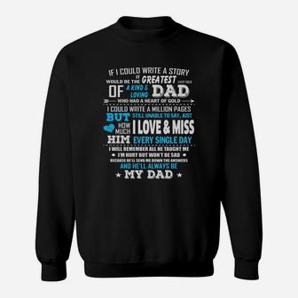 I Love And Miss My Dad T-shirt Dad Memorial T Shirt Black Youth B01n5a8e9e 1 Sweat Shirt - Seseable