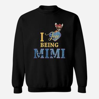 I Love Being Mimi Grandmas Mothers Day Sweat Shirt - Seseable