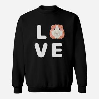 I Love Hamsters Cute Pet Kids Children Gift Funny Guinea Pig Sweatshirt - Seseable