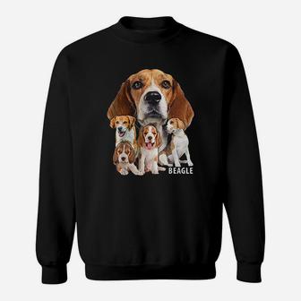 I Love My Beagle Dog Themed Funny Beagle Lover Sweat Shirt - Seseable