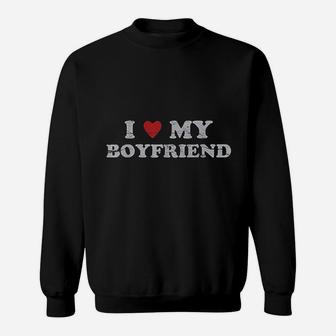 I Love My Boyfriend Light, best friend gifts, unique friend gifts, gift for friend Sweat Shirt - Seseable