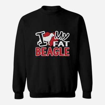 I Love My Fat Beagle Sweat Shirt - Seseable