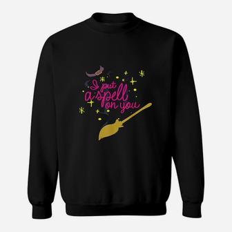 I Put A Spell On You Sisters Halloween Sweat Shirt - Seseable