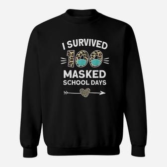 I Survived 100 School Days Funny 100th Day Of School Sweat Shirt - Seseable