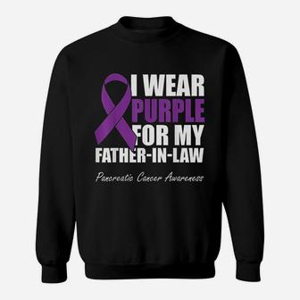 I Wear Purple For My Father In Law Sweat Shirt - Seseable