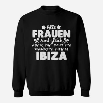 Ibiza-Liebhaber Damen Sweatshirt: Beste fahren Ibiza, Frauen-Spruch Tee - Seseable