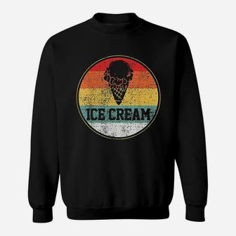 Ice Cream Retro Vintage Summer Treats Cool Sweat Shirt - Seseable