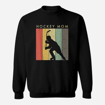 Ice Hockey Mom Retro Vintage Thoughtful Gifts For Mom Sweat Shirt - Seseable