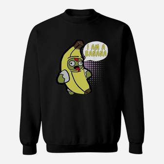I’m A Banana Costume Funny Food Halloween Shirt Adults Kids Sweat Shirt - Seseable