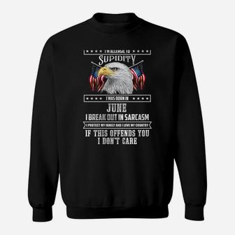Im A Grumpy Old Man Born In June Fathers Day Gift Sweat Shirt - Seseable
