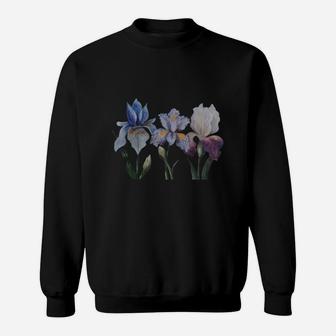 Iris Flowers Outdoors Collection Iris Flowers Sweat Shirt | Seseable CA