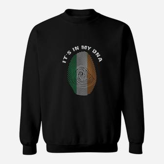 Irish Fingerprint It Is In My Dna Ireland Sweatshirt - Seseable