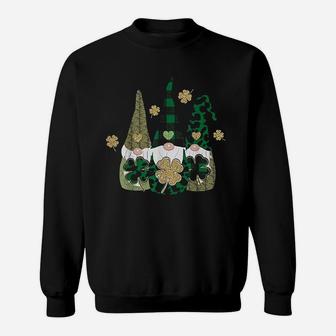Irish Gnome St Patricks Day Shamrock Lucky Leprechauns Sweatshirt - Seseable