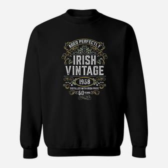 Irish Vintage 63rd Birthday 1958 Irish Pride Sweat Shirt - Seseable