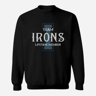 Irons Shirts - Team Irons Lifetime Member Name Shirts Sweatshirt - Seseable