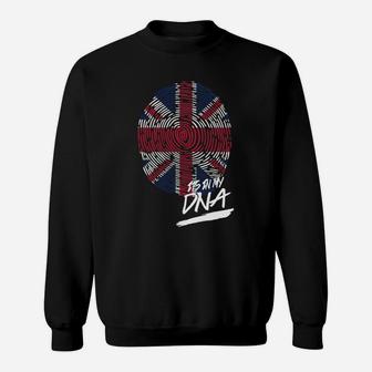 It Is In My Dna Britain Baby Proud Country Flag Sweat Shirt - Seseable