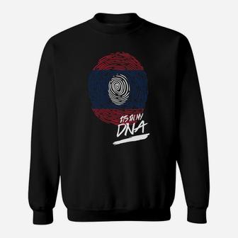 It Is In My Dna Laos Baby Proud Country Flag Sweat Shirt - Seseable