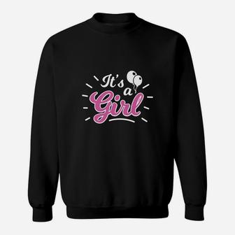 It's A Girl Gender Reveal Party Gifts Pink Or Blue Sweat Shirt - Seseable