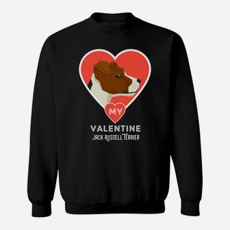 Jack Russell Dog For Valentines Day Cute Dog Sweat Shirt - Seseable