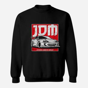 Jdm Japanese Automotive Retro Race Badge Vintage Tuning Car Sweat Shirt - Seseable