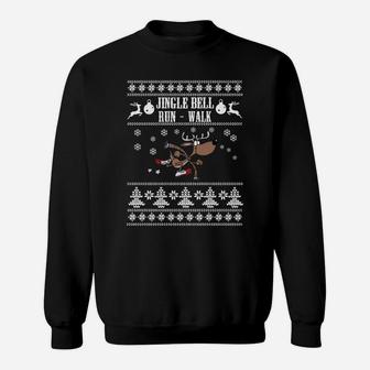 Jingle Bell Run Walk Tshirt Sweat Shirt - Seseable