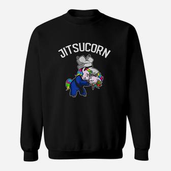 Jitsu Unicorn Brazilian Jiu-jitsu And Bjj Gift Sweat Shirt - Seseable