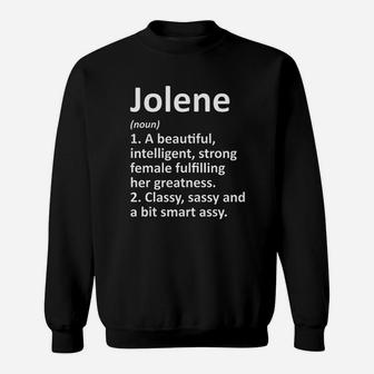 Jolene Definition Personalized Name Funny Christmas Gift Sweat Shirt - Seseable