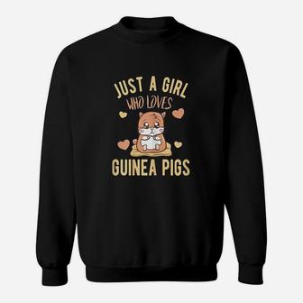 Just A Girl Who Loves Guinea Pigs Wheek Cavy Lover Mom Sweat Shirt - Seseable