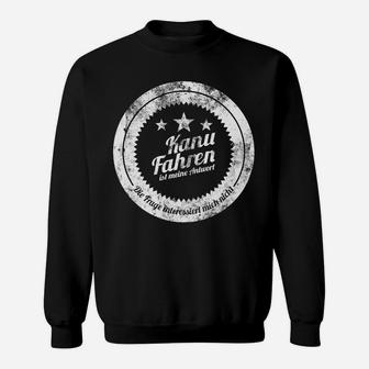 Kanu Fahren Schwarzes Sweatshirt, Ideal für Paddel-Enthusiasten - Seseable