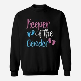 Keeper Of Gender Reveal Party Baby Announcement New Sweat Shirt