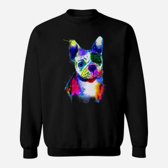 Kids Cute French Bulldog I Colorful Dog Sweat Shirt - Seseable