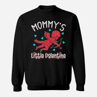 Kids Funny Valentines Day Boys Mommys Little Valentine Sweat Shirt - Seseable