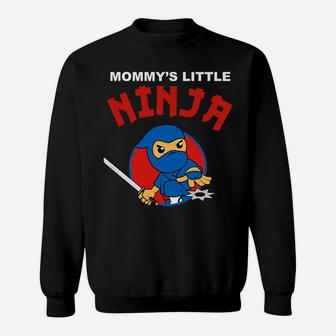 Kids Ninja Mommys Little Ninja Boys Girls Martial Arts Sweat Shirt - Seseable
