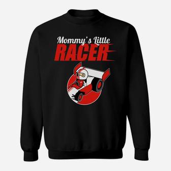 Kids Racer Mommys Little Racer Boys Race Car Driver Sweat Shirt - Seseable