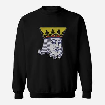 King Of Spades Tshirt Face Cards Playing Cards Clo Sweat Shirt - Seseable