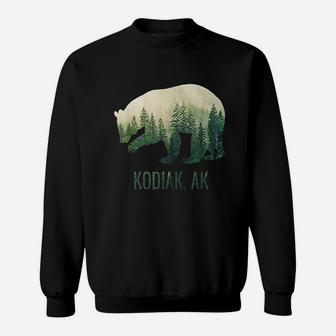 Kodiak Bear Southeast Alaska Tongass Wildlife Sweatshirt - Seseable