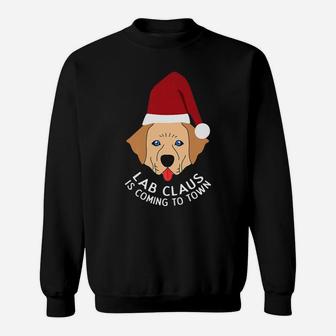 Labclaus Santa Lab Labrador Dog Funny Ugly Christmas Sweat Shirt - Seseable