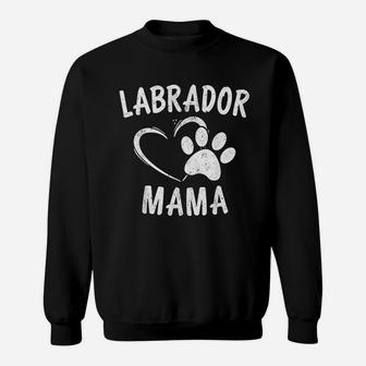 Labrador Mama Gift Black Golden Lab Mom Apparel Dog Owner Sweat Shirt - Seseable
