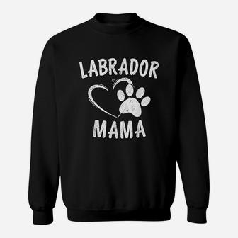 Labrador Mama Gift Black Golden Lab Mom Sweat Shirt - Seseable