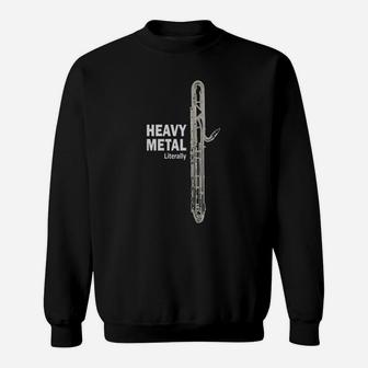 Literally Heavy Metal Contrabass Clarinet Sweatshirt - Seseable