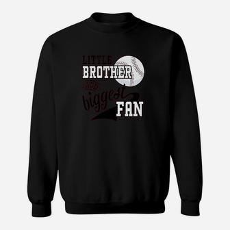 Little Brother And Biggest Baseball Family Fan Sweat Shirt - Seseable