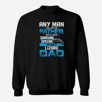 Lizard Dad Animal Lovers Fathers Day Gif Sweat Shirt - Seseable