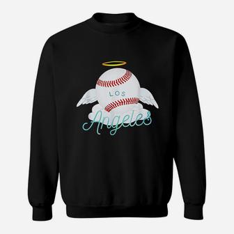Los Angeles Ball Cool Baseball Team Design Sweat Shirt - Seseable