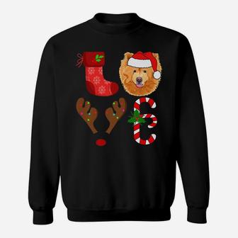 Love Chowchow Santa Christmas Funny Dog Love Sweat Shirt - Seseable
