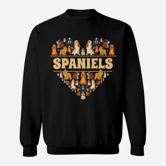 Love English Springer King Charles Spaniel Dog Mum Sweat Shirt - Seseable