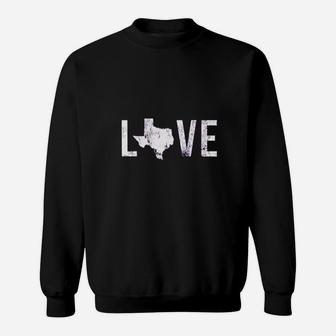Love Texas Distressed Vintage Soft Style Texas Sweat Shirt - Seseable