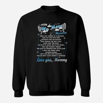 Loving Memorial My Mom Gifts For My Mom In Heaven Sweat Shirt - Seseable