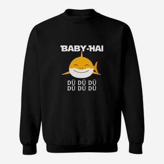 Lustiges Baby-Hai Sweatshirt, Songtext-Motiv für Kinder - Seseable