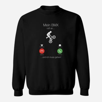Lustiges BMX-Fahrrad Sweatshirt mit coolem Spruch, Schwarz für Radfahrer - Seseable